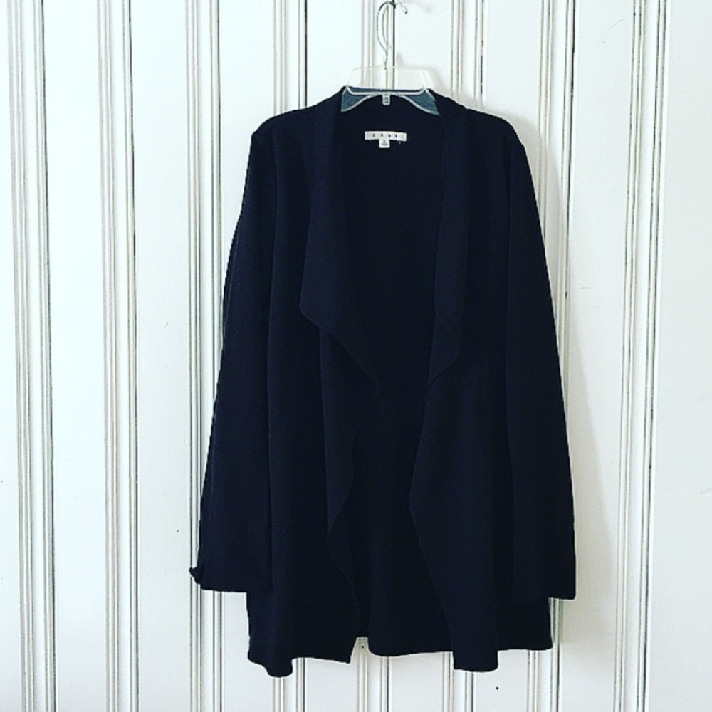 Cabi Black drape cardigan